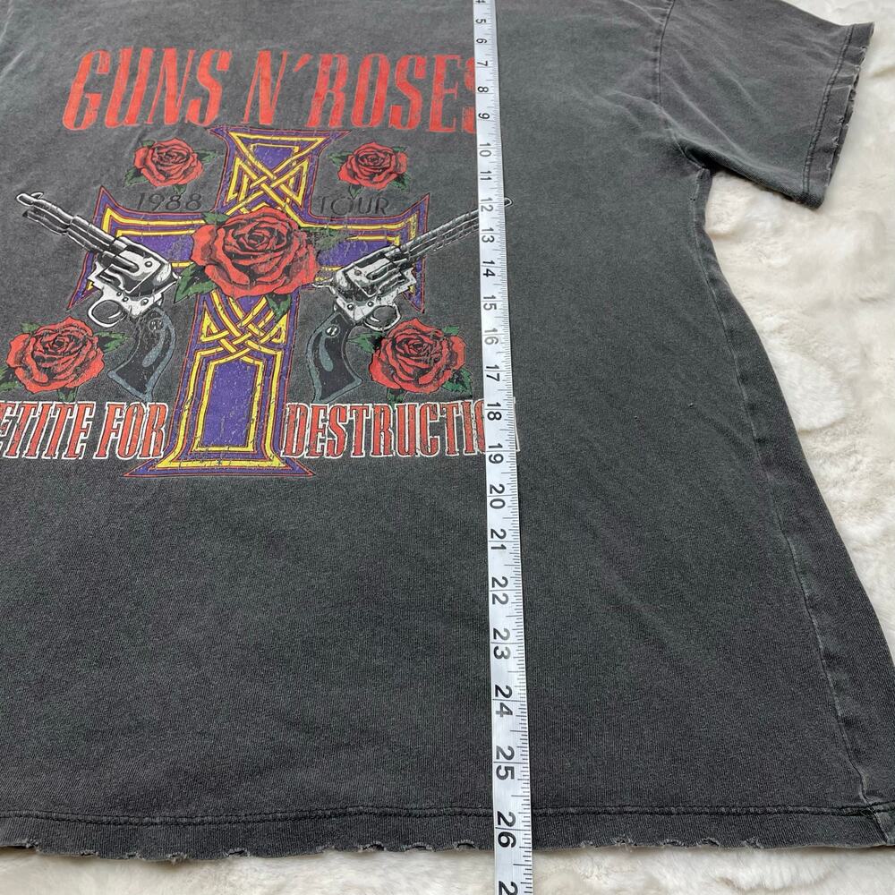 🔥Guns N’ Roses Appetite For Destruction Band Shirt Distressed Trashed Fades M - Picture 12 of 12